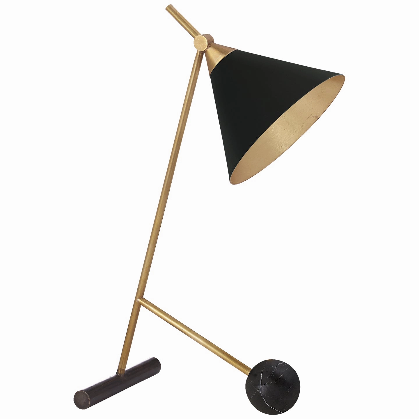 Cleo One Light Table Lamp Bronze with Antique-Burnished Brass Desk Lamps Lighting sale online