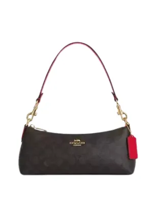 Coach Charlotte Shoulder Bag In Signature Canvas