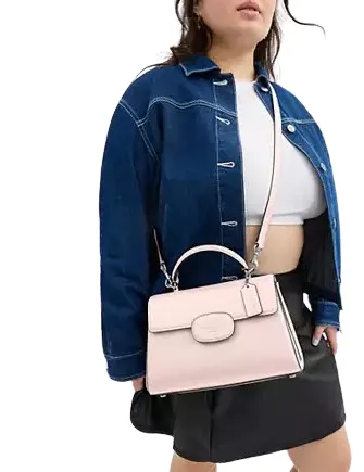 Coach Eliza Top Handle With Leather Covered Closure