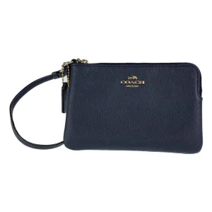 Coach gold Navy Pvc Handbag Pouch (Pre-Owned)