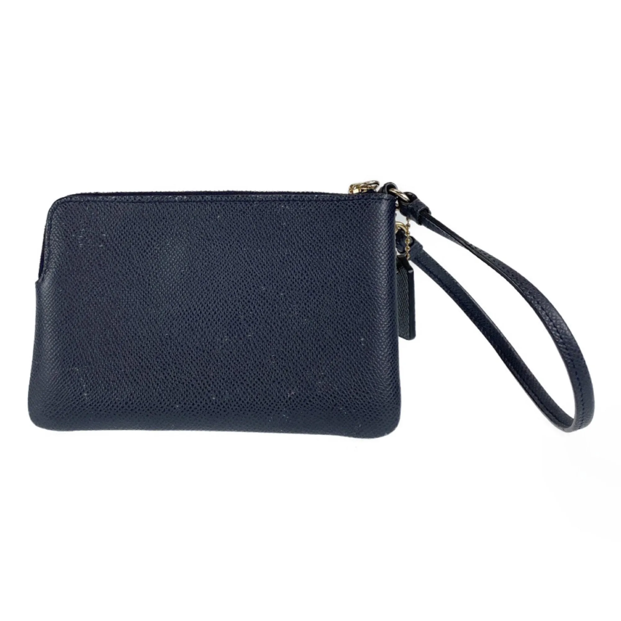Coach gold Navy Pvc Handbag Pouch (Pre-Owned)