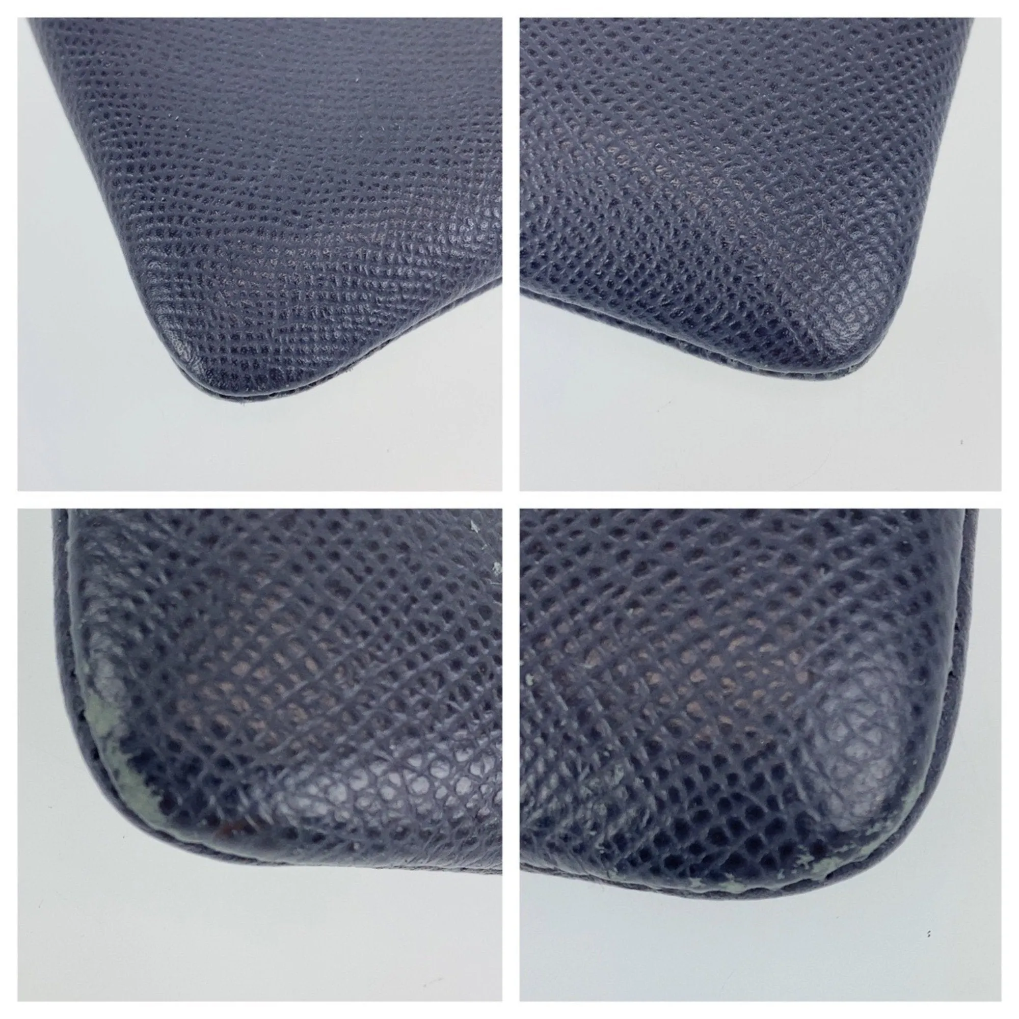 Coach gold Navy Pvc Handbag Pouch (Pre-Owned)