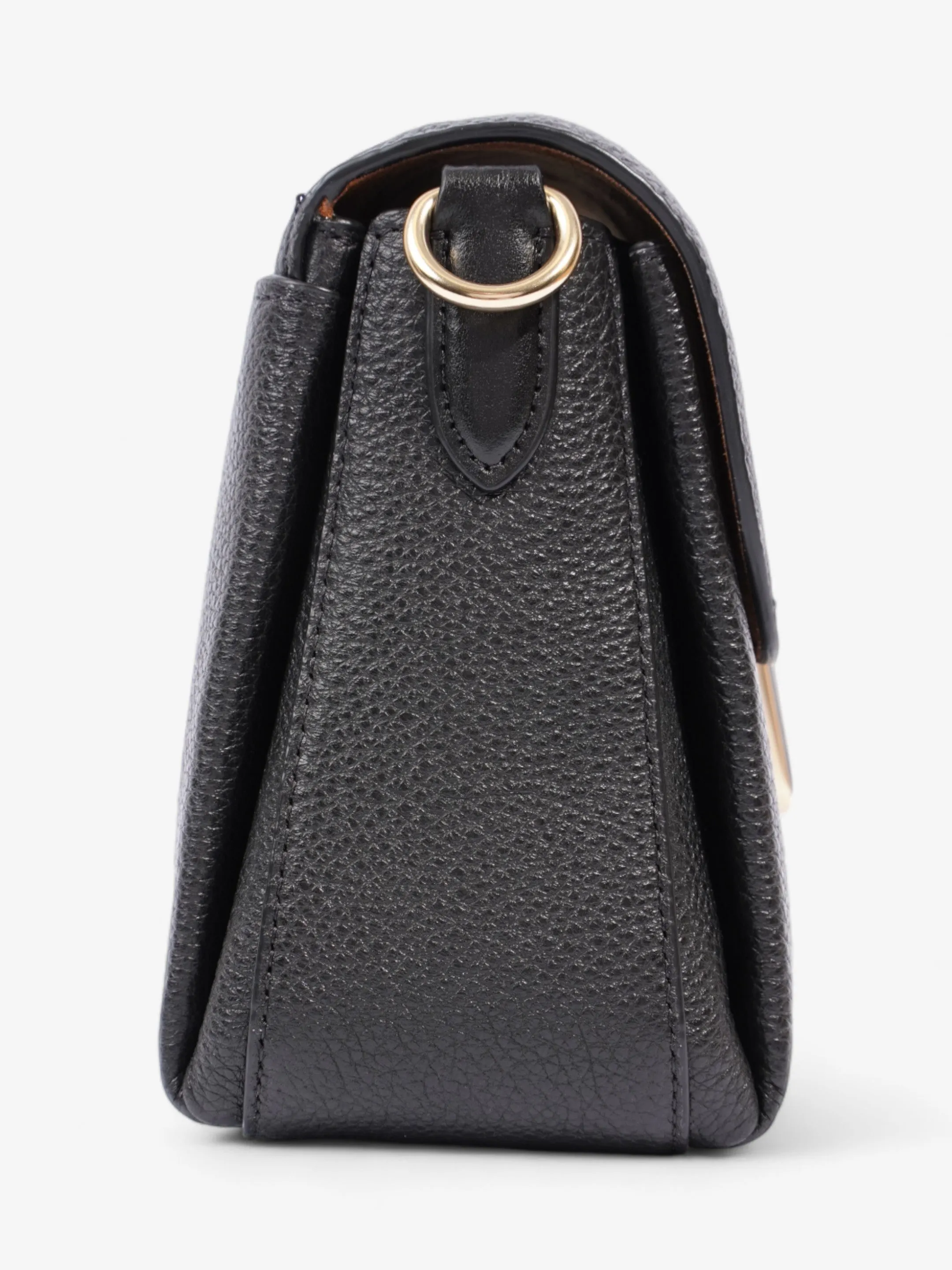 Coach Grace Shoulder Bag Black Grained Leather