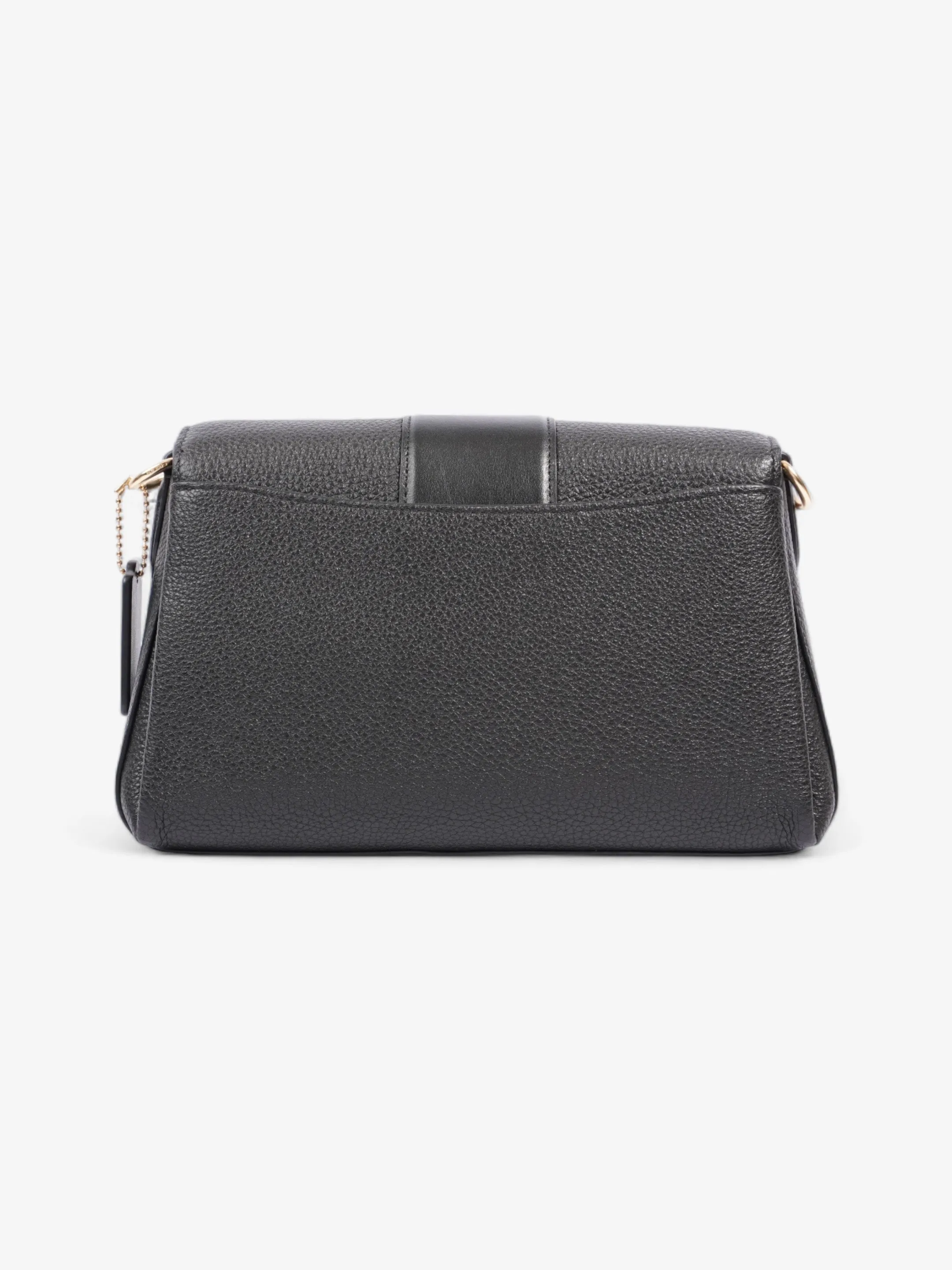 Coach Grace Shoulder Bag Black Grained Leather