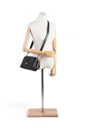 Coach Grace Shoulder Bag Black Grained Leather