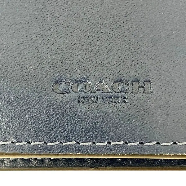 Coach Grain Leather Breast Pocket Wallet