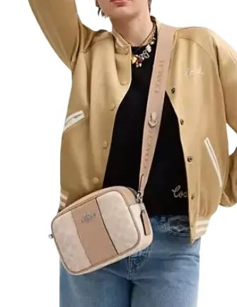 Coach Jamie Camera Bag In Signature Canvas With Stripe