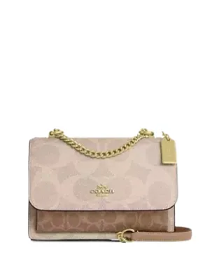 Coach Klare Crossbody Bag In Blocked Signature Canvas