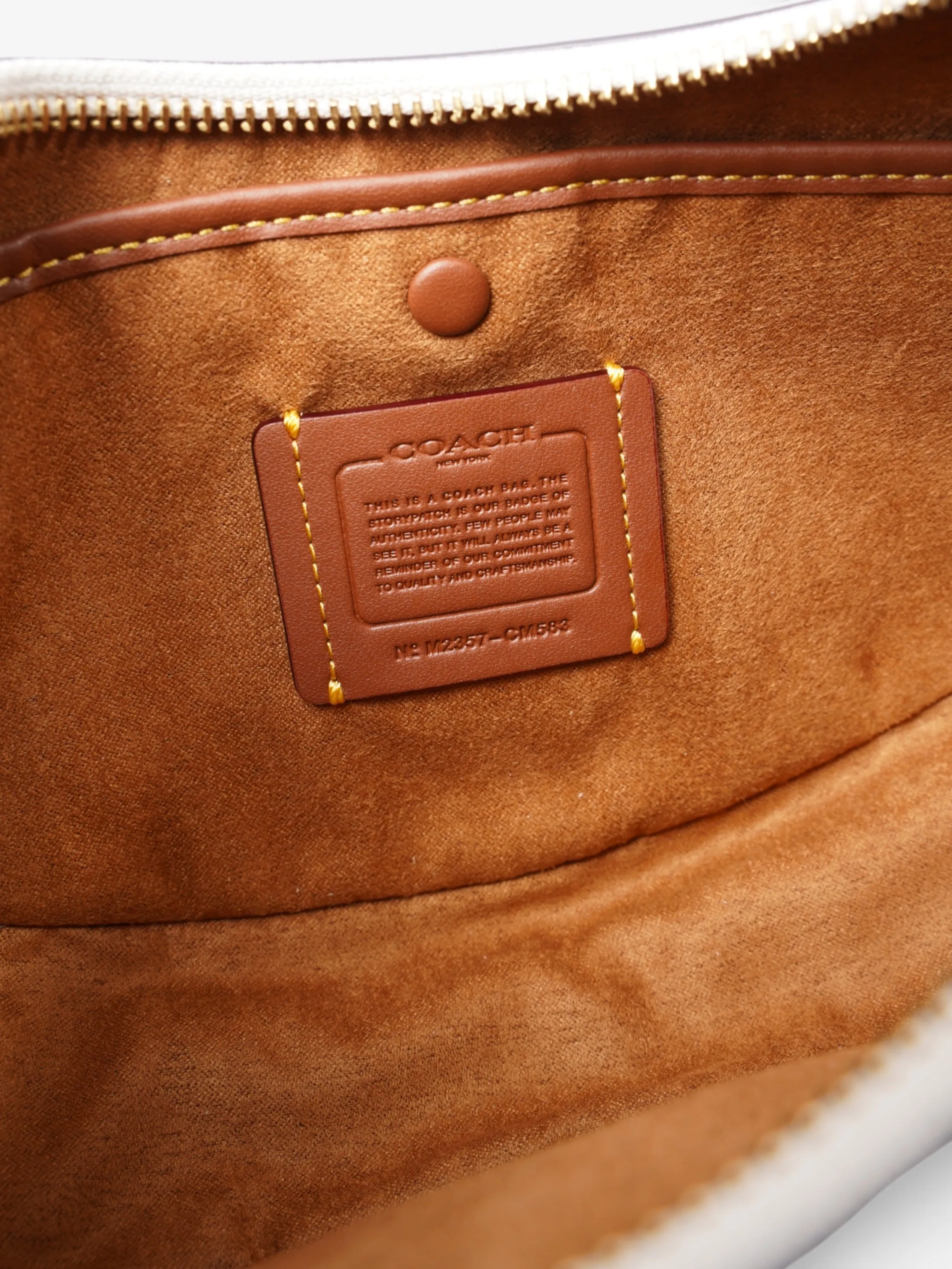 Coach Mira Shoulder Bag Cream Leather