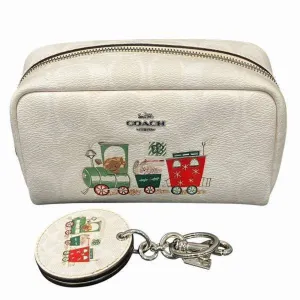 Coach Pvc Leather Pouch (Pre-Owned)