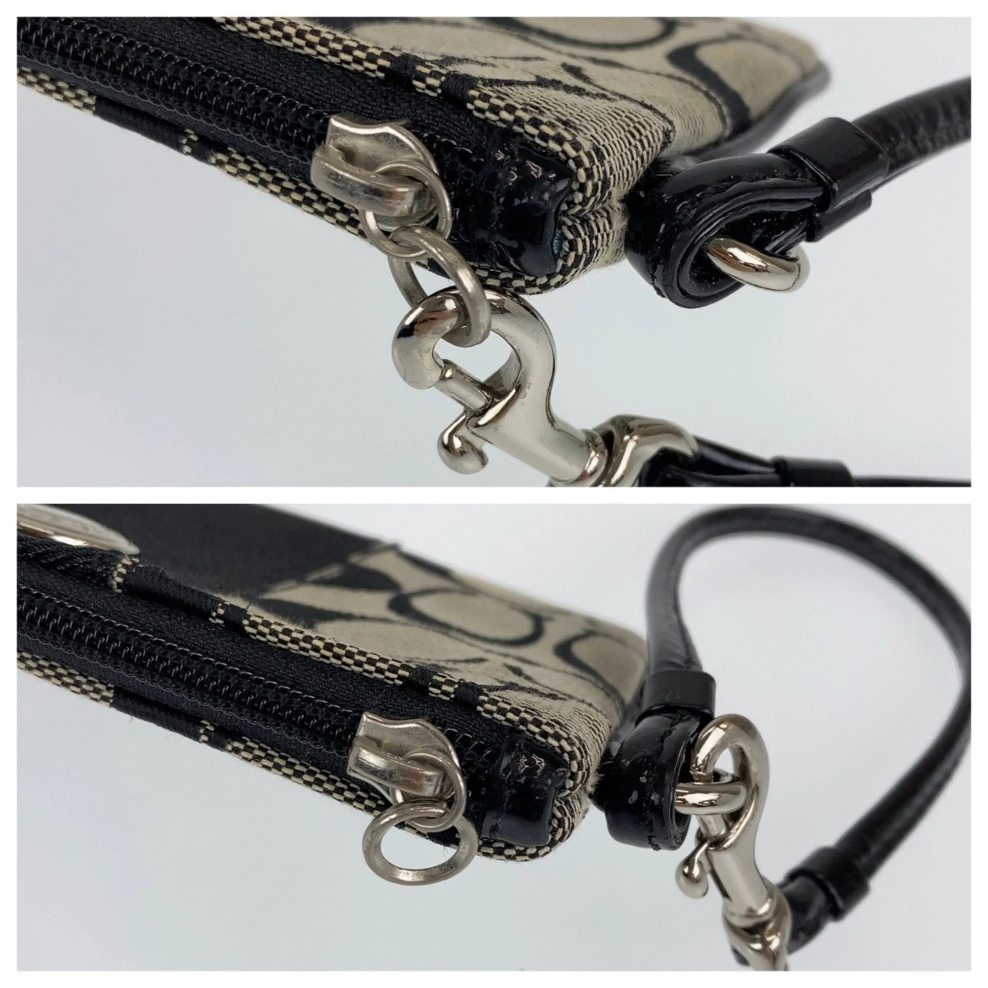 Coach Signature Canvas Pouch (Pre-Owned)