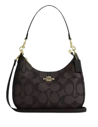 Coach Teri Hobo Bag In Blocked Signature Canvas