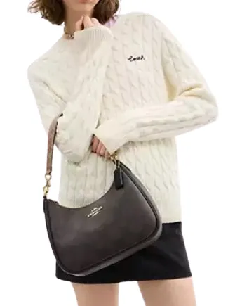Coach Teri Hobo Bag In Blocked Signature Canvas