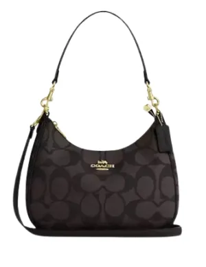 Coach Teri Hobo Bag In Blocked Signature Canvas