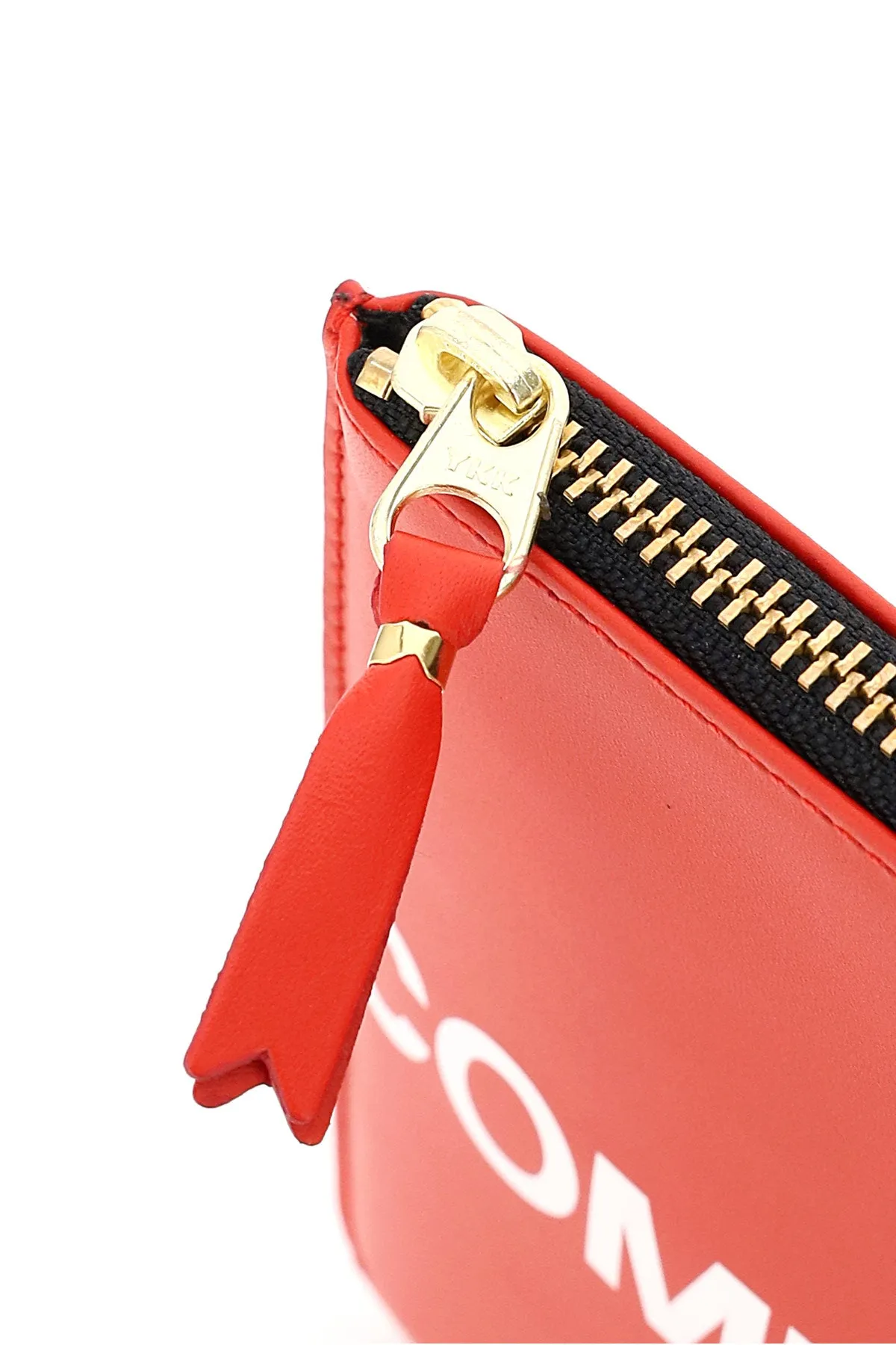 Comme Des Garcons Wallet Men's Leather Pouch With Logo