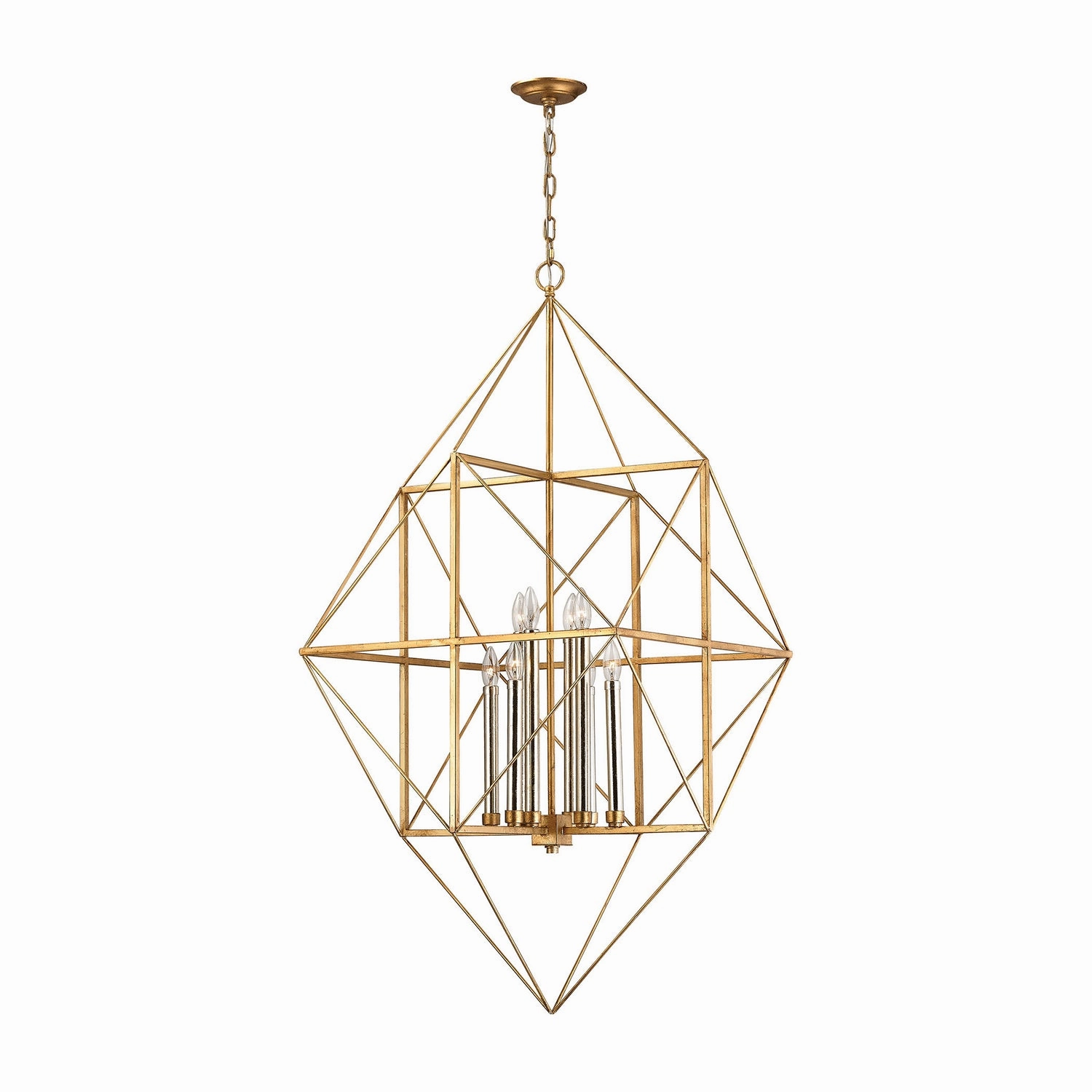 Connexions Eight Light Pendant Gold Leaf Ceiling Lights Lighting discount price