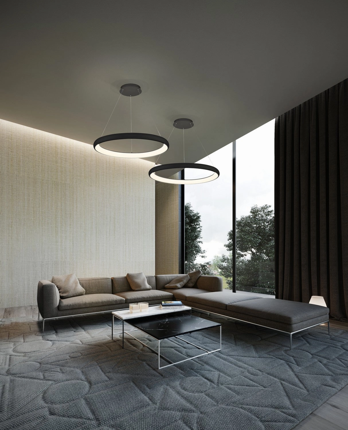 Cortana LED Pendant Black Energy-saving Ceiling Lights store