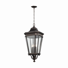 Cotswold Lane Four Light Hanging Lantern Grecian Bronze Outdoor Hanging Lights Lighting value pack