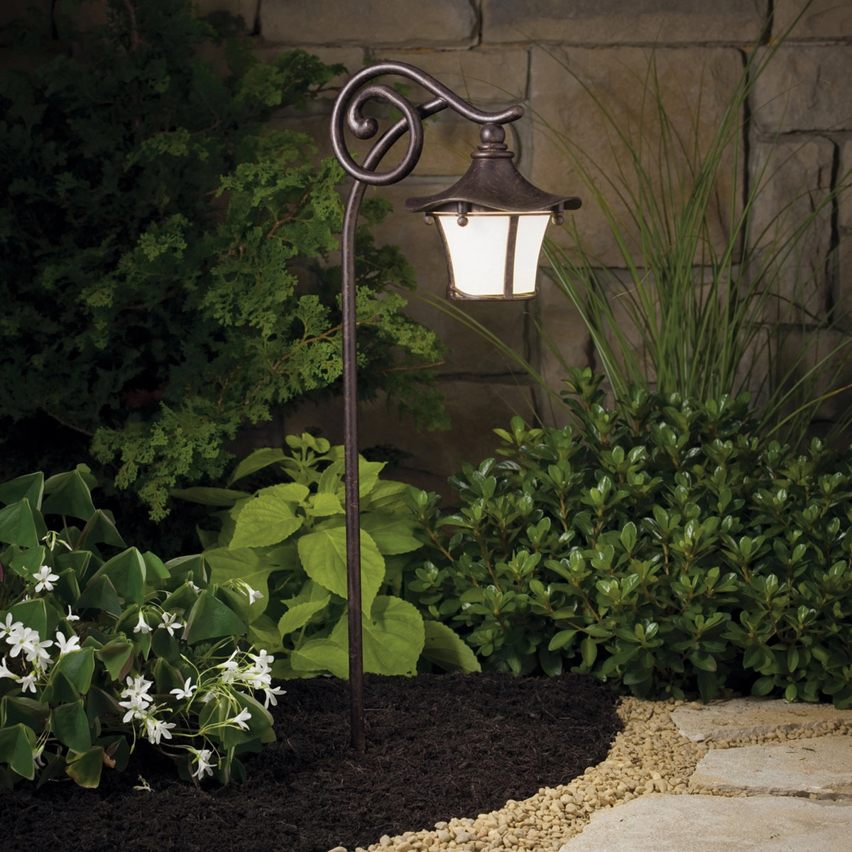 Cotswold One Light Path & Spread Aged Bronze Outdoor Path Lights Lighting buy now