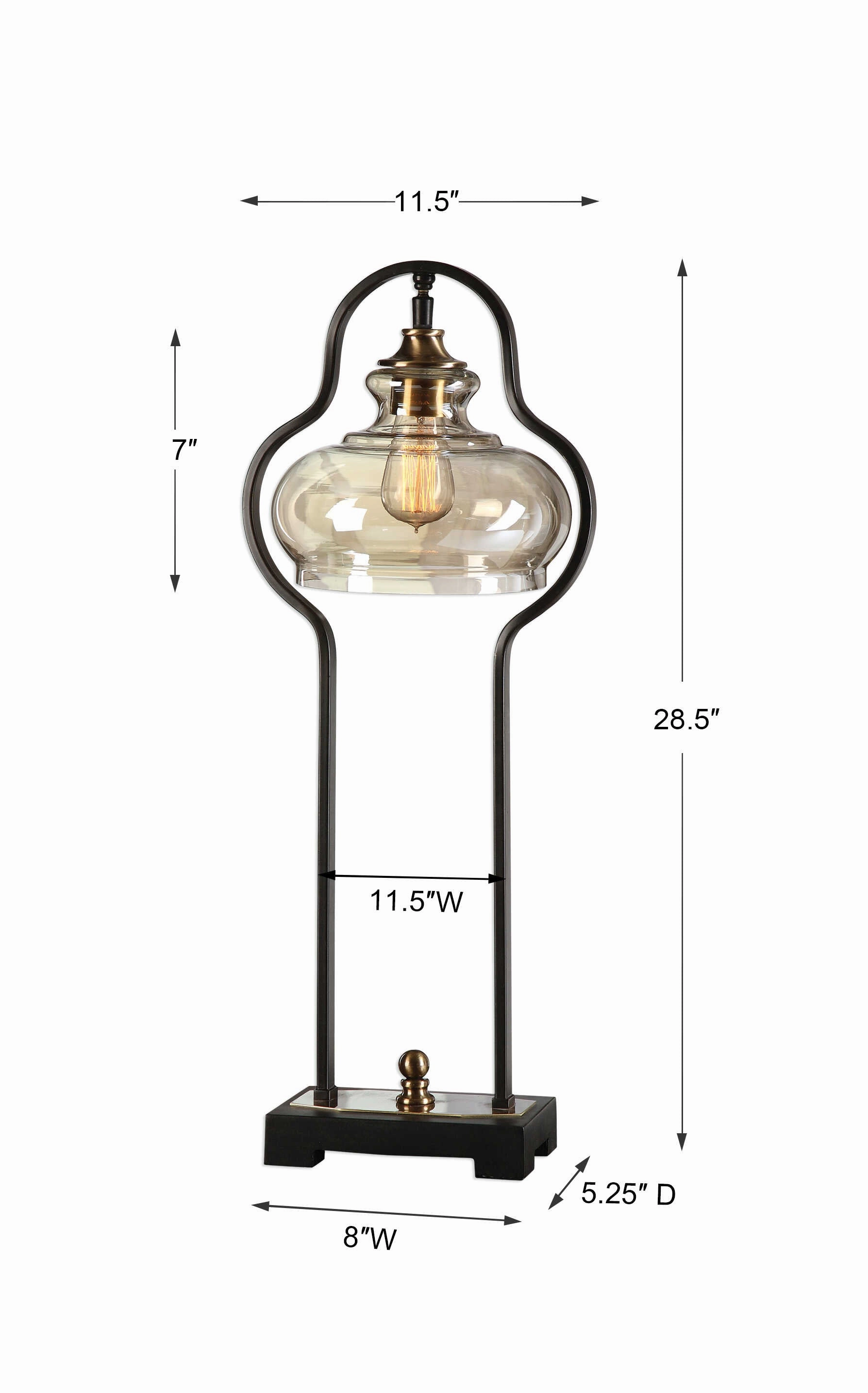 Cotulla One Light Desk Lamp Antique Brass Desk Lamps online discount