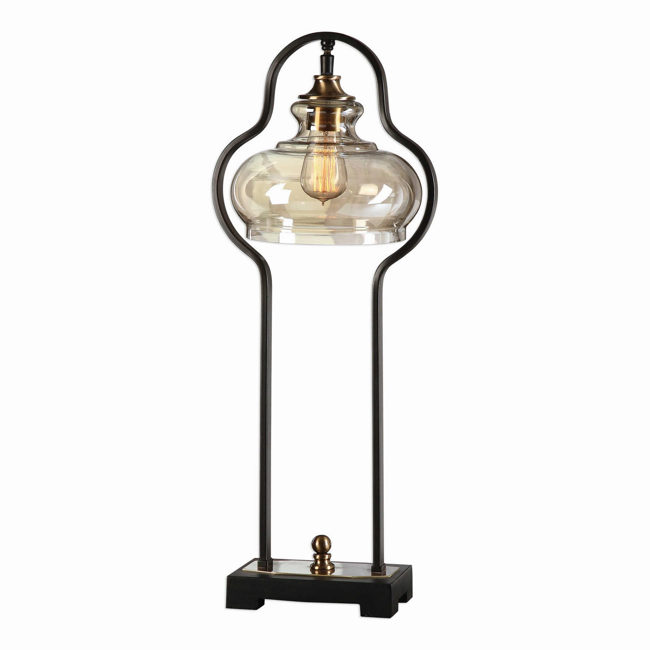 Cotulla One Light Desk Lamp Antique Brass Desk Lamps online discount
