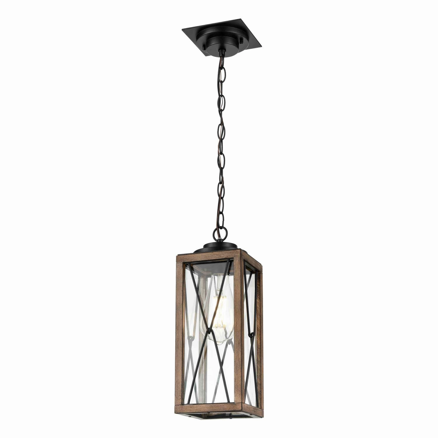 County Fair Outdoor One Light Outdoor Pendant Black/Ironwood On Metal Outdoor Hanging Lights Lighting bundle deal