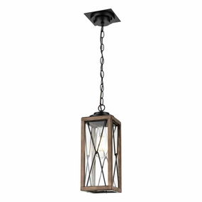 County Fair Outdoor One Light Outdoor Pendant Black/Ironwood On Metal Outdoor Hanging Lights Lighting bundle deal