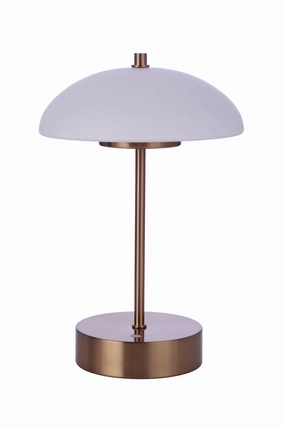 Craftmade Lighting 86272R-LED Modern Rechargable Led Portable Lamp Satin Brass Sale on Modern Lamps