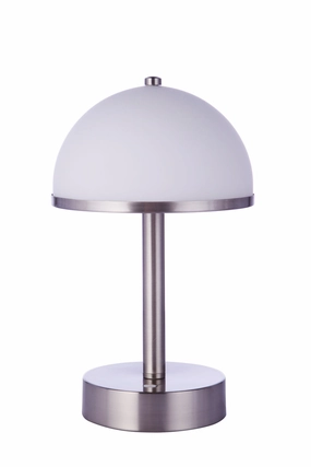 Craftmade Lighting 86284R-LED Modern Rechargable Led Portable Lamp Brushed Polished Nickel Sale on Modern Lamps