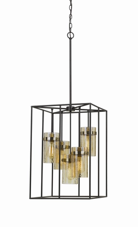 Cremona Five Light Pendant Black/Antique Brass Ceiling Lights Lighting discount price