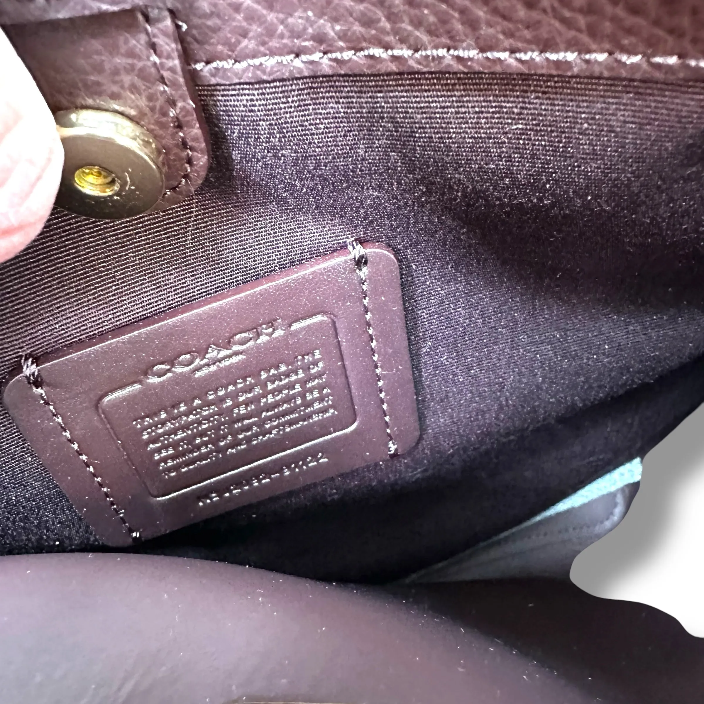 Crossbody Designer By Coach  Size: Small