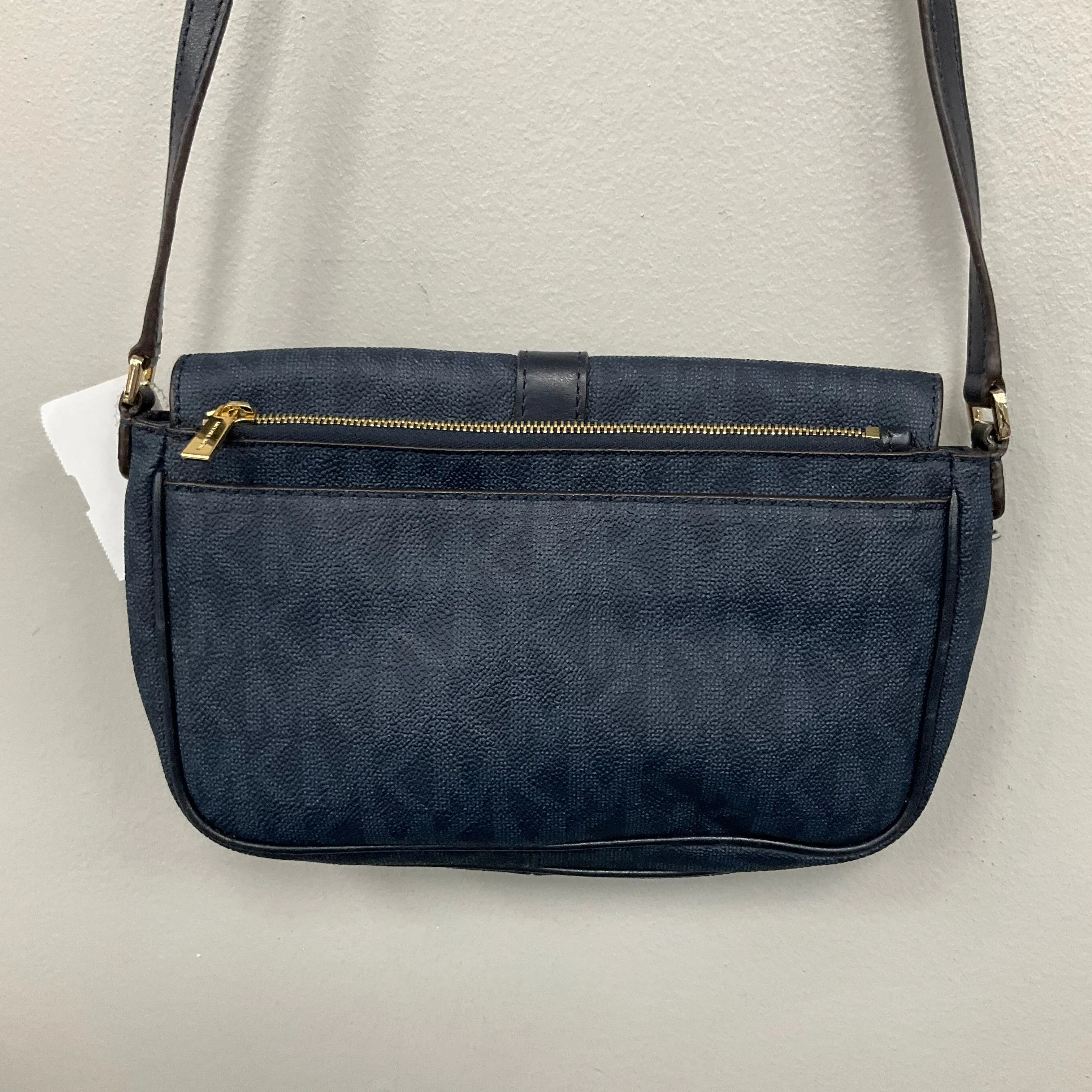 Crossbody Designer By Michael Kors In Navy, Size:Small