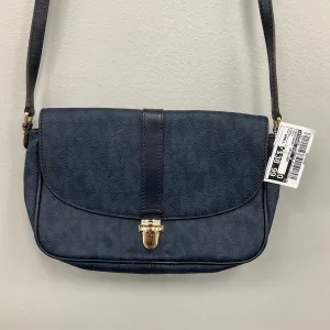 Crossbody Designer By Michael Kors In Navy, Size:Small