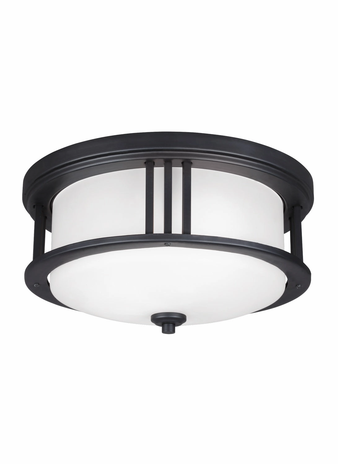 Crowell Two Light Outdoor Flush Mount Black Outdoor Ceiling Mount Lighting hot sale