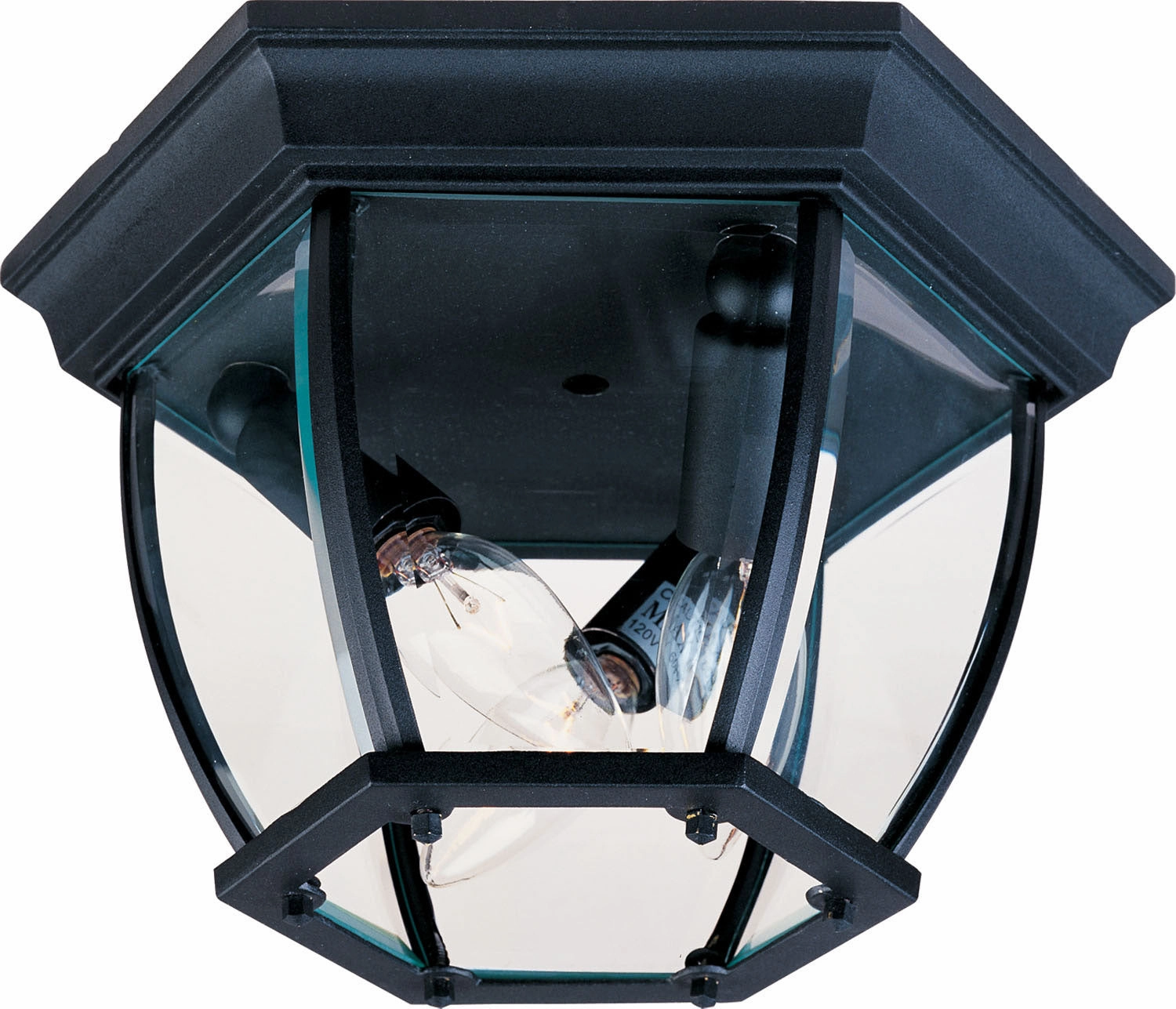 Crown Hill Three Light Outdoor Ceiling Mount Black Outdoor Ceiling Mount Lighting hot sale