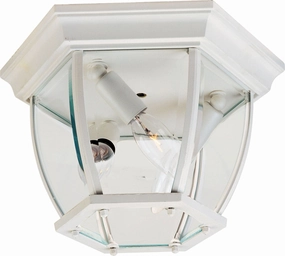 Crown Hill Three Light Outdoor Ceiling Mount White Outdoor Ceiling Mount Lighting hot sale