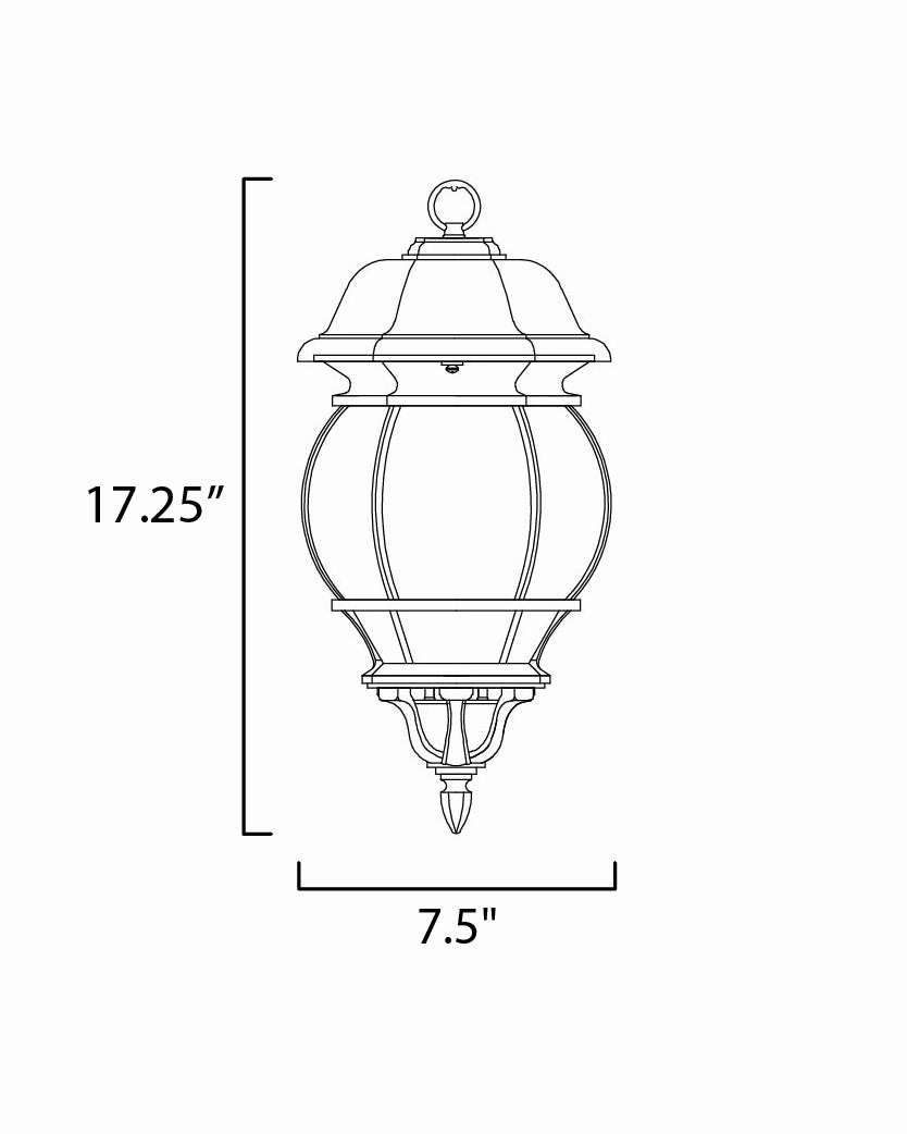 Crown Hill Three Light Outdoor Hanging Lantern Black Modern Outdoor Hanging Lights