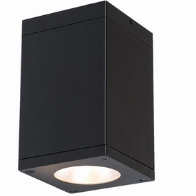 Cube Arch LED Flush Mount Black Outdoor Ceiling Mount Lighting clearance