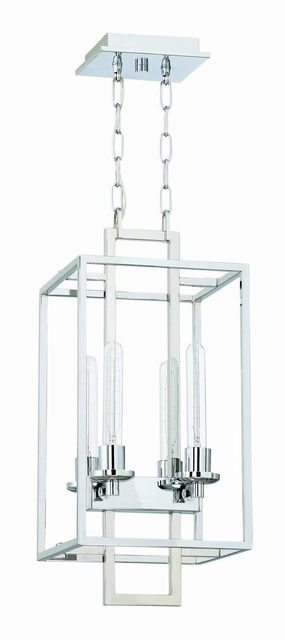 Cubic Four Light Foyer Pendant Chrome Ceiling Lights Lighting cheap deals