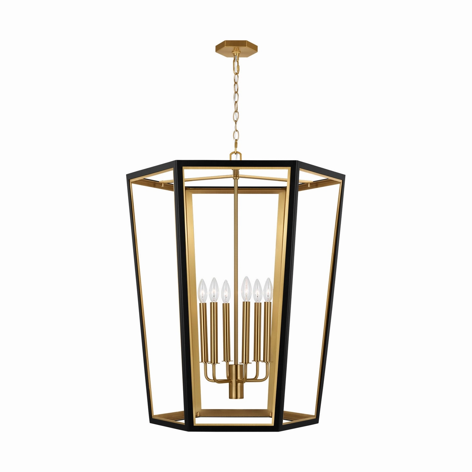 Curt Six Light Lantern Midnight Black Ceiling Lights Lighting free shipping