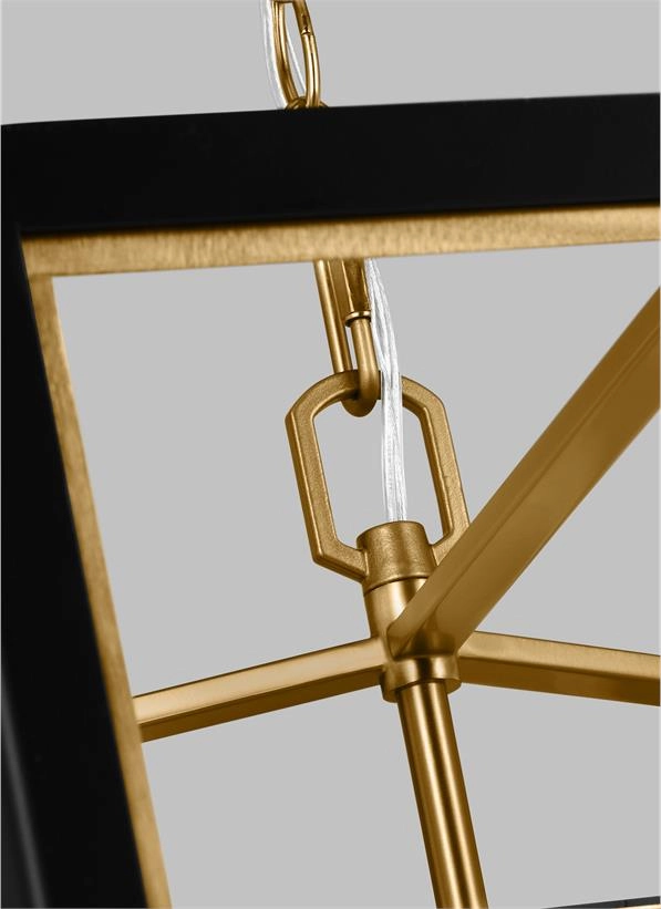 Curt Six Light Lantern Midnight Black Ceiling Light Fixtures on sale