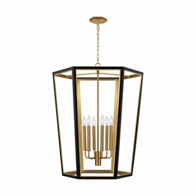 Curt Six Light Lantern Midnight Black Ceiling Lights Lighting free shipping