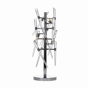 Cwi Lighting 1154T25-3-601 Modern Icicle Lamp Chrome Discount Lighting Lamps