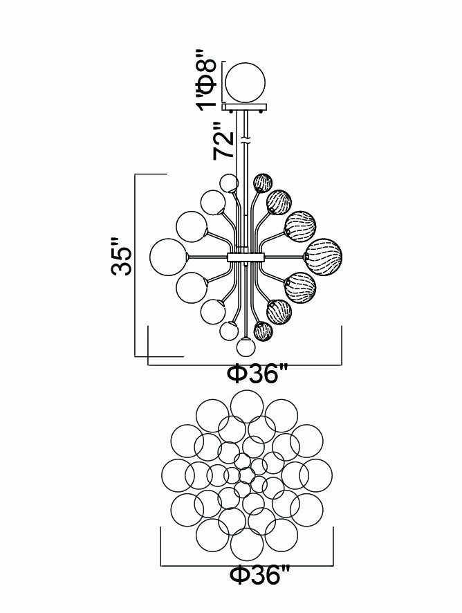 CWI Lighting LED Chandelier