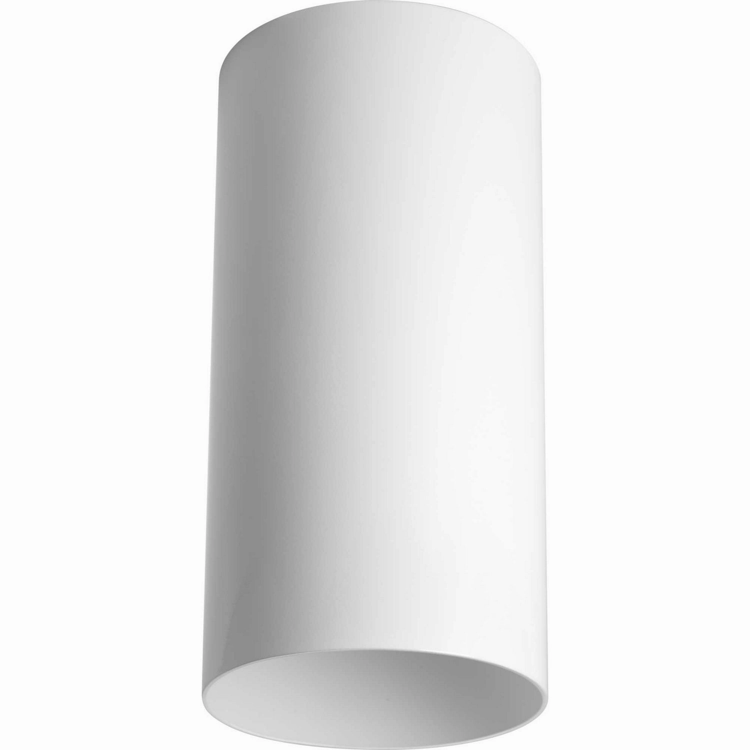 Cylinder One Light Outdoor Ceiling Mount White Flush Outdoor Ceiling Mount Lights