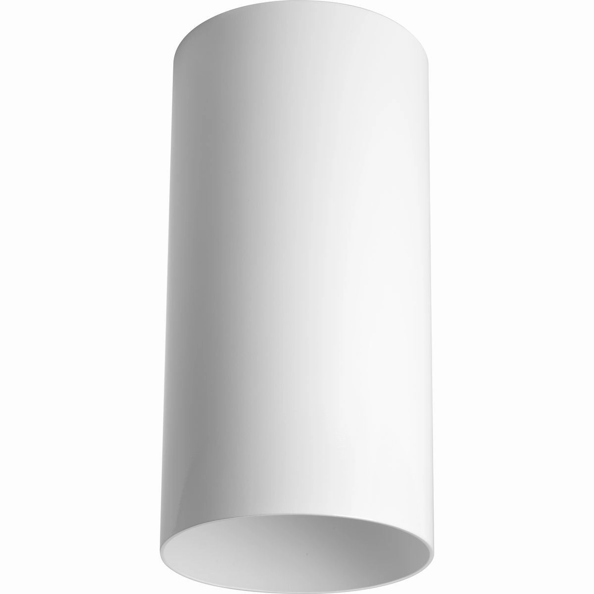 Cylinder One Light Outdoor Ceiling Mount White Flush Outdoor Ceiling Mount Lights