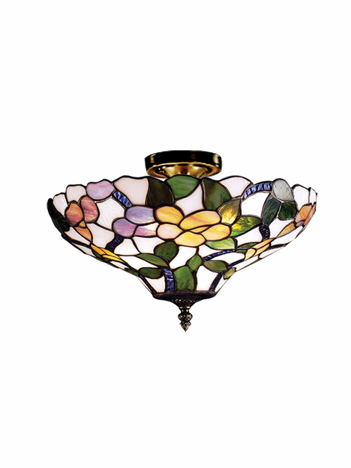 Dale Tiffany Flush Mount Series 7966/3LTF Ceiling Light - Antique Brass Online shop Ceiling Lights