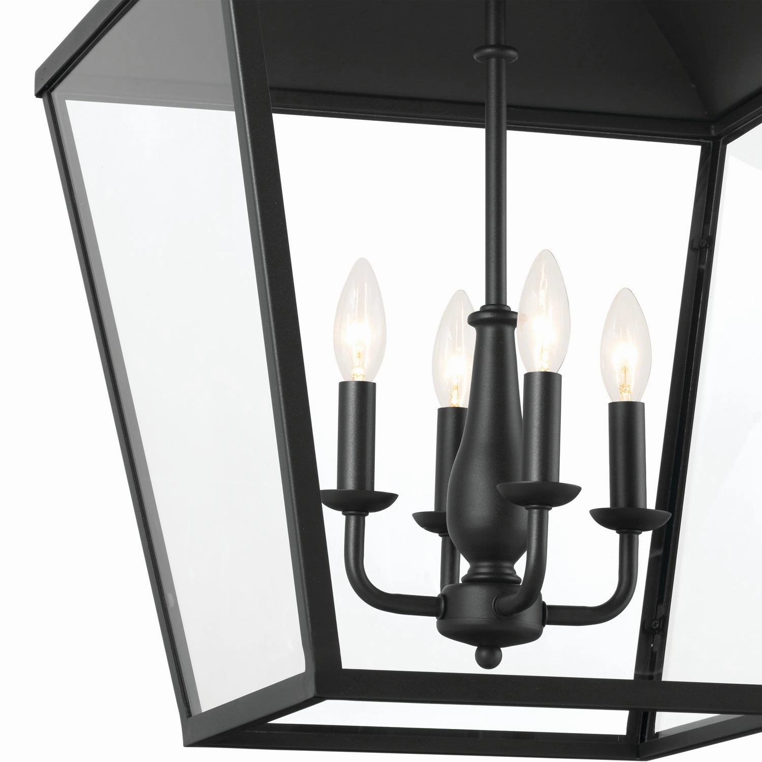 Dame Four Light Foyer Pendant Textured Black Ceiling Light Fixtures on sale