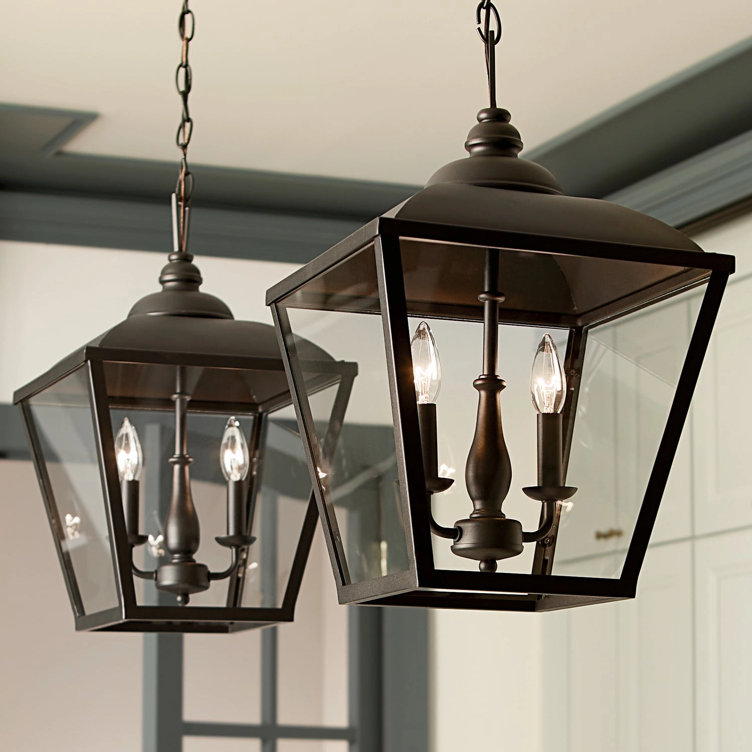 Dame Two Light Pendant Textured Black Ceiling Light Fixtures on sale