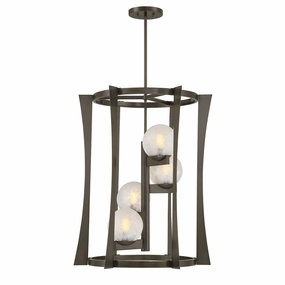 Darien Four Light Pendant Mediterranean Bronze Ceiling Lights Lighting outlet store